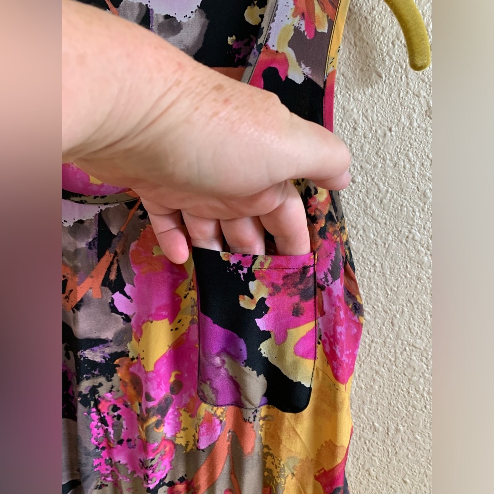 Tabitha by Anthropologie Marigold Silk Dress 🌴 - Picture 4 of 7